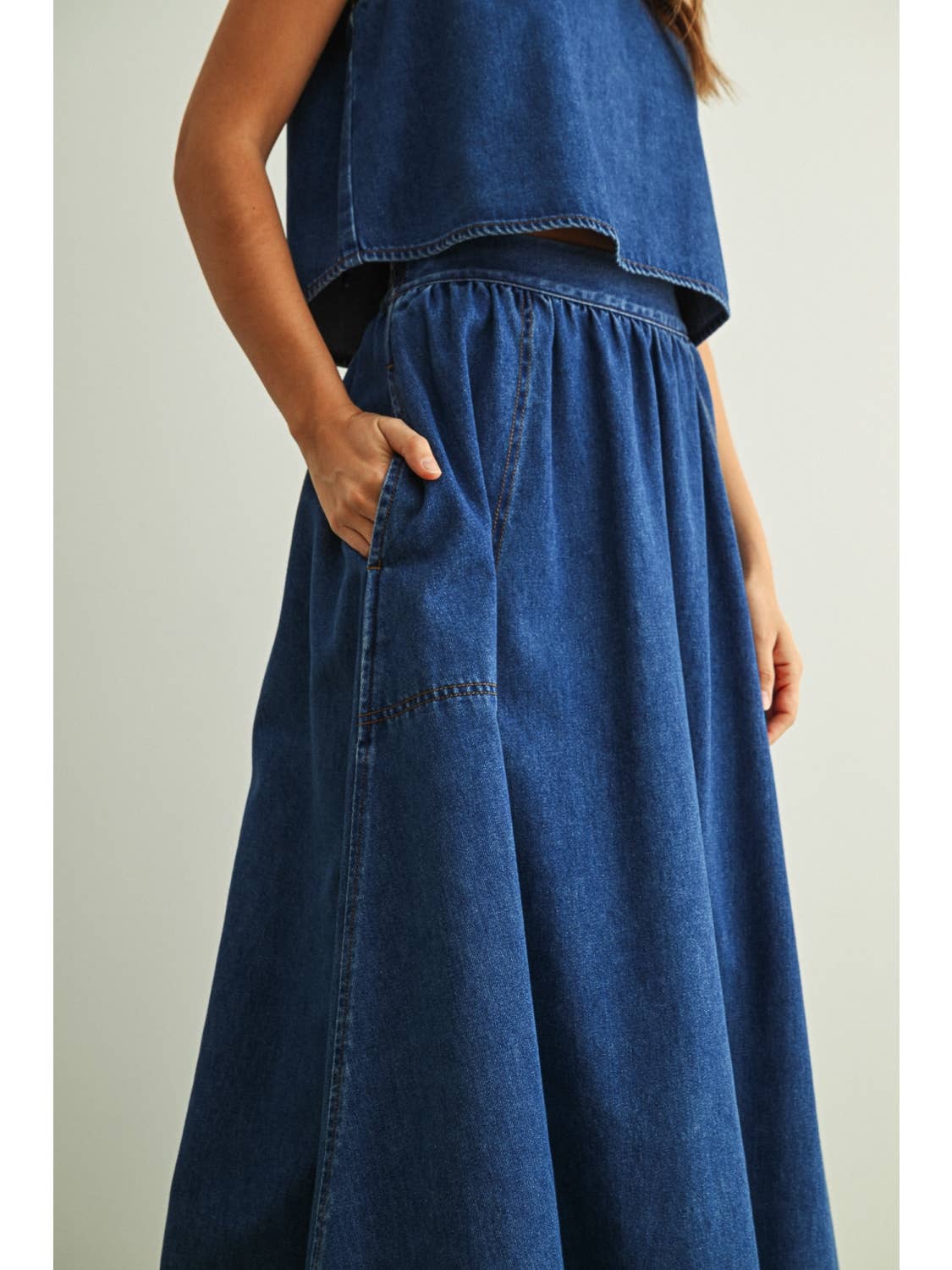 The Easy A-Line Denim Skirt