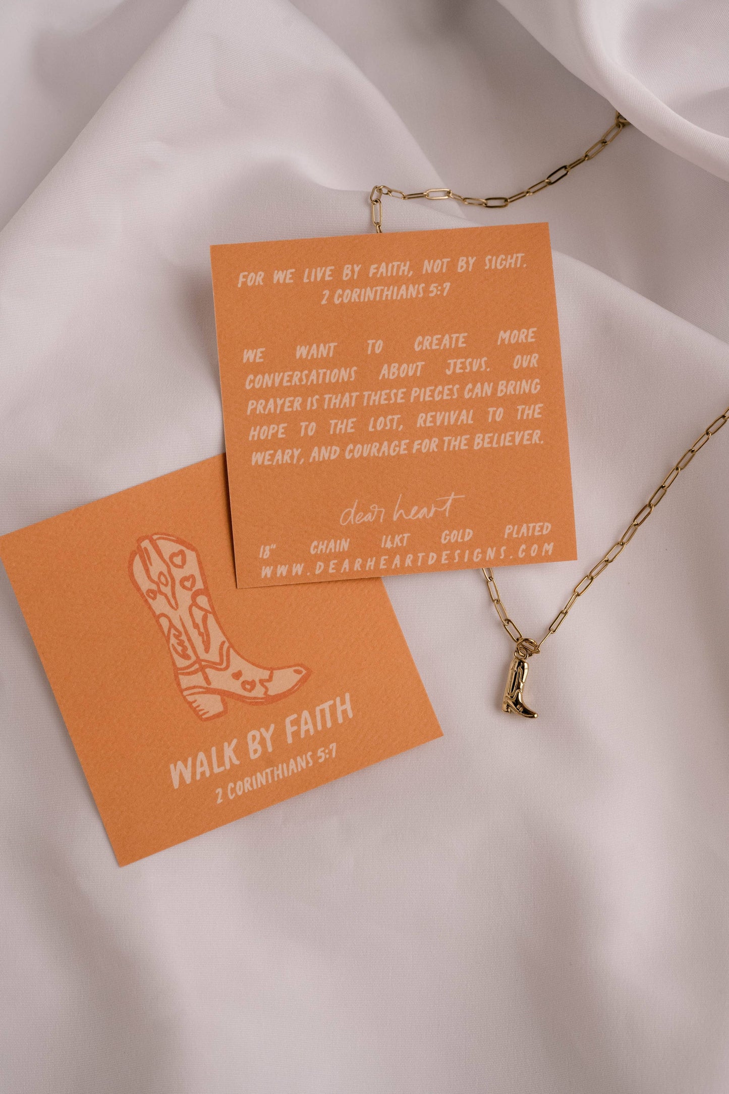 Walk By Faith Charm Necklace