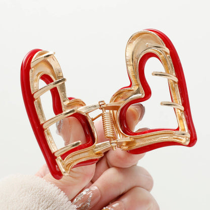 Juliette Valentine Heart Metal Claw Clip