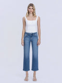 Aventurine Mid Rise Ankle Jeans