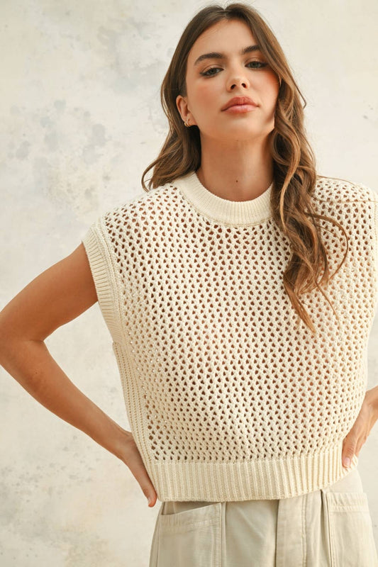 Devon Crochet Knitted Top