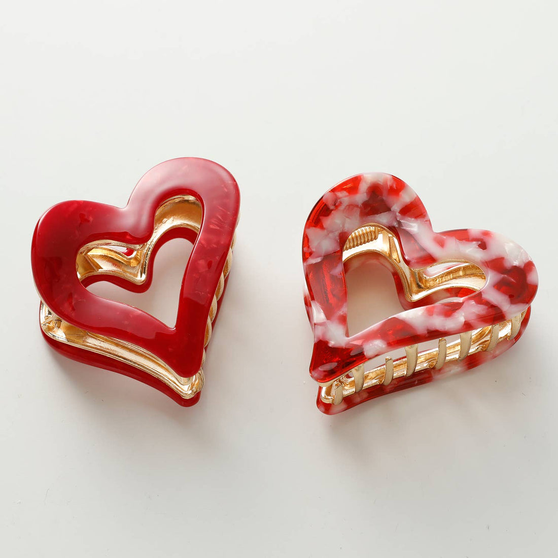 Juliette Valentine Heart Metal Claw Clip