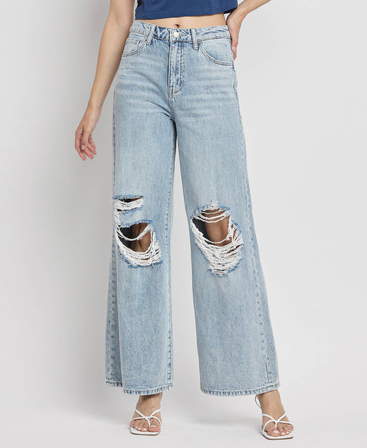 SCARLETT High Rise Wide Leg Jeans
