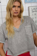 Vivi V-neck boxy top