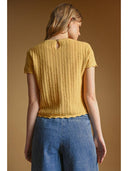 Daisy Short Sleeve Knit Top