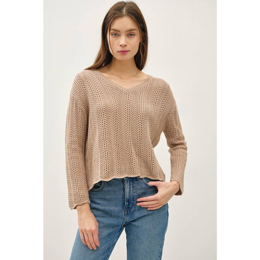 Luna Crochet Knit Sweater