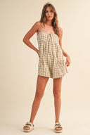 Nova Plaid Romper