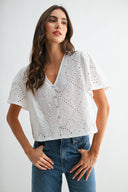Clara Eyelet Blouse