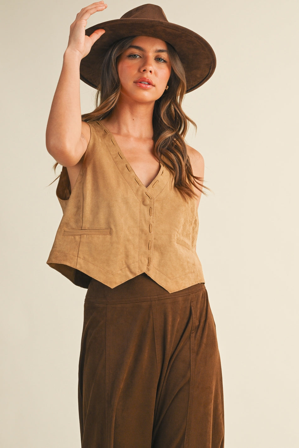 Melaine Suede Vest