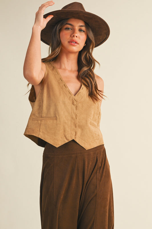 Melaine Suede Vest