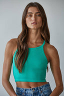 High Quality Seamless Sleeveless Halter Neck Top