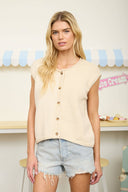Riley Sleeveless Cardigan