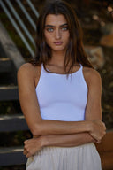 High Quality Seamless Sleeveless Halter Neck Top