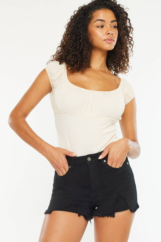 Archer Black Denim Shorts