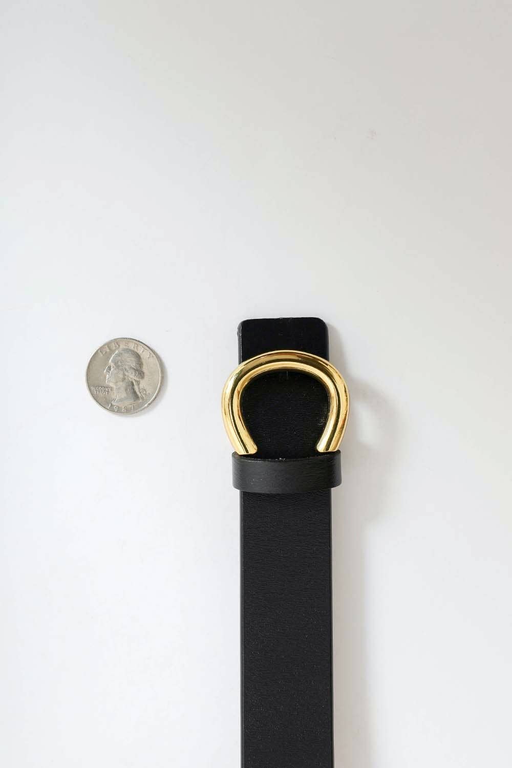 Minimalist Gold Horseshoe Belt