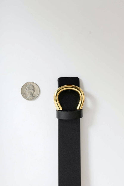 Minimalist Gold Horseshoe Belt