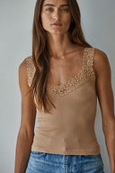 Kayla Lace-Trim Tank