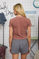 Kinlee Cropped Knit Tee