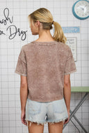 Vivi V-neck boxy top