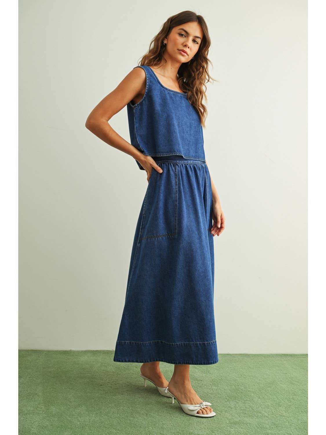 The Easy A-Line Denim Skirt