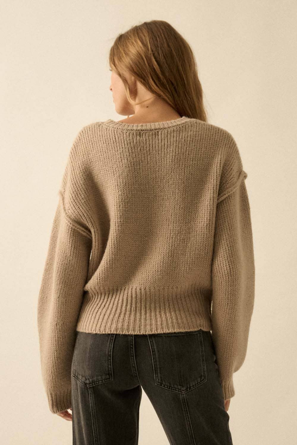 Drop Shoulder Sweater