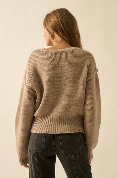 Drop Shoulder Sweater