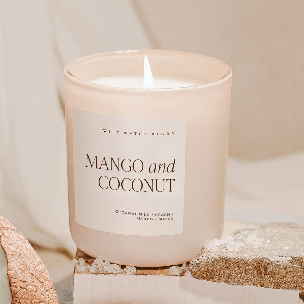 Mango and Coconut 15 oz Soy Candle