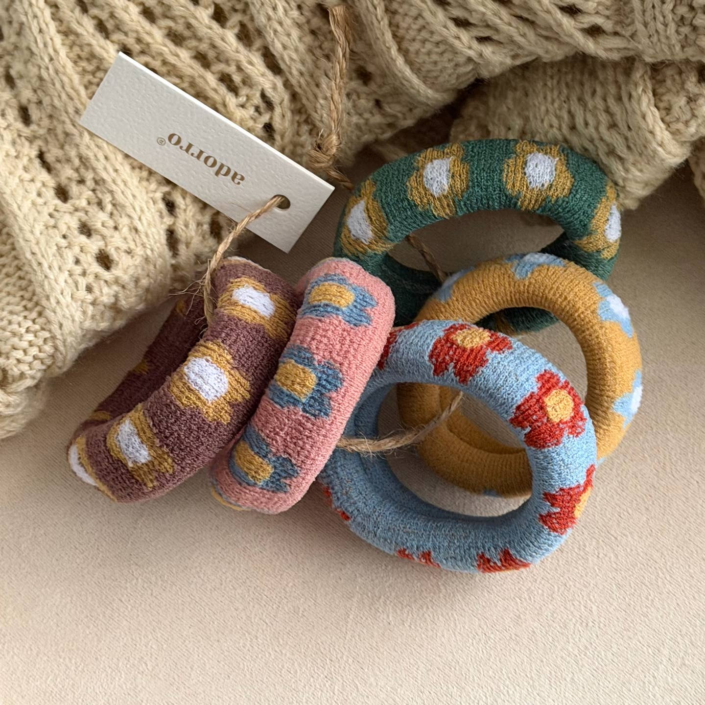 Flower Hair Ties