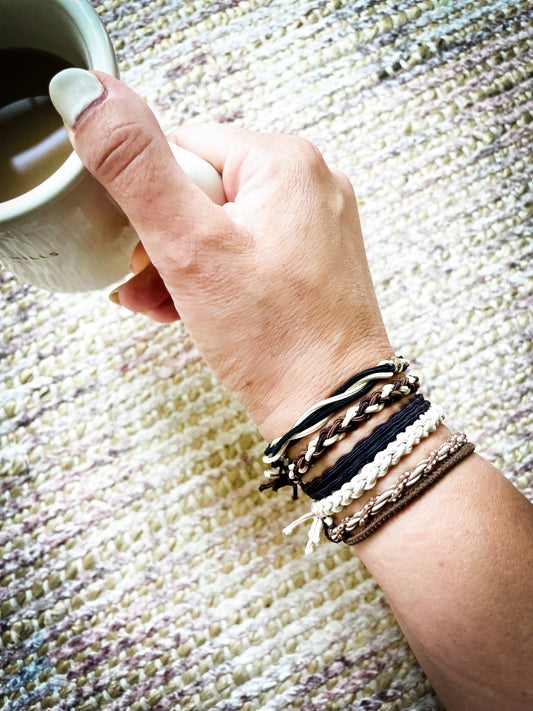 Boho Hair Ties | Rustic neutrals