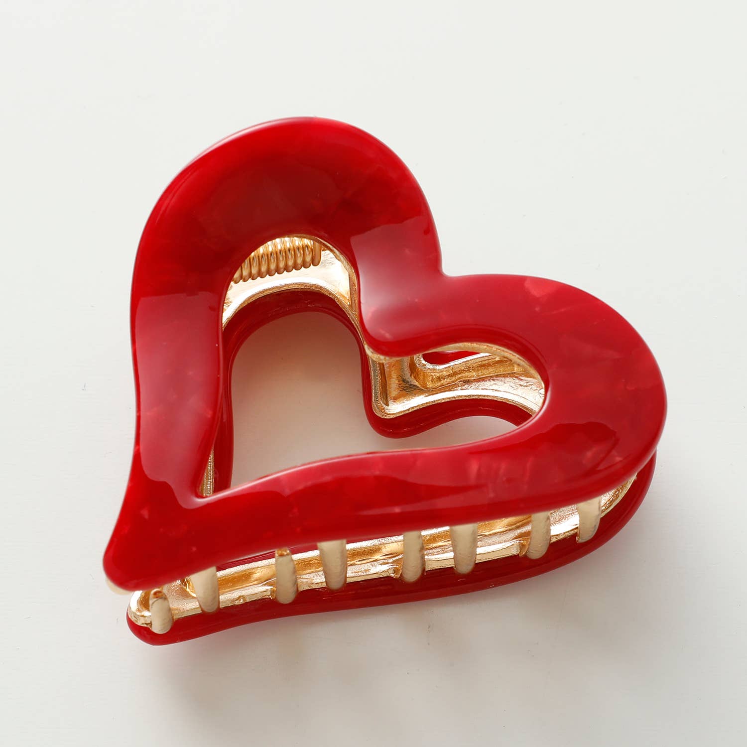 Juliette Valentine Heart Metal Claw Clip