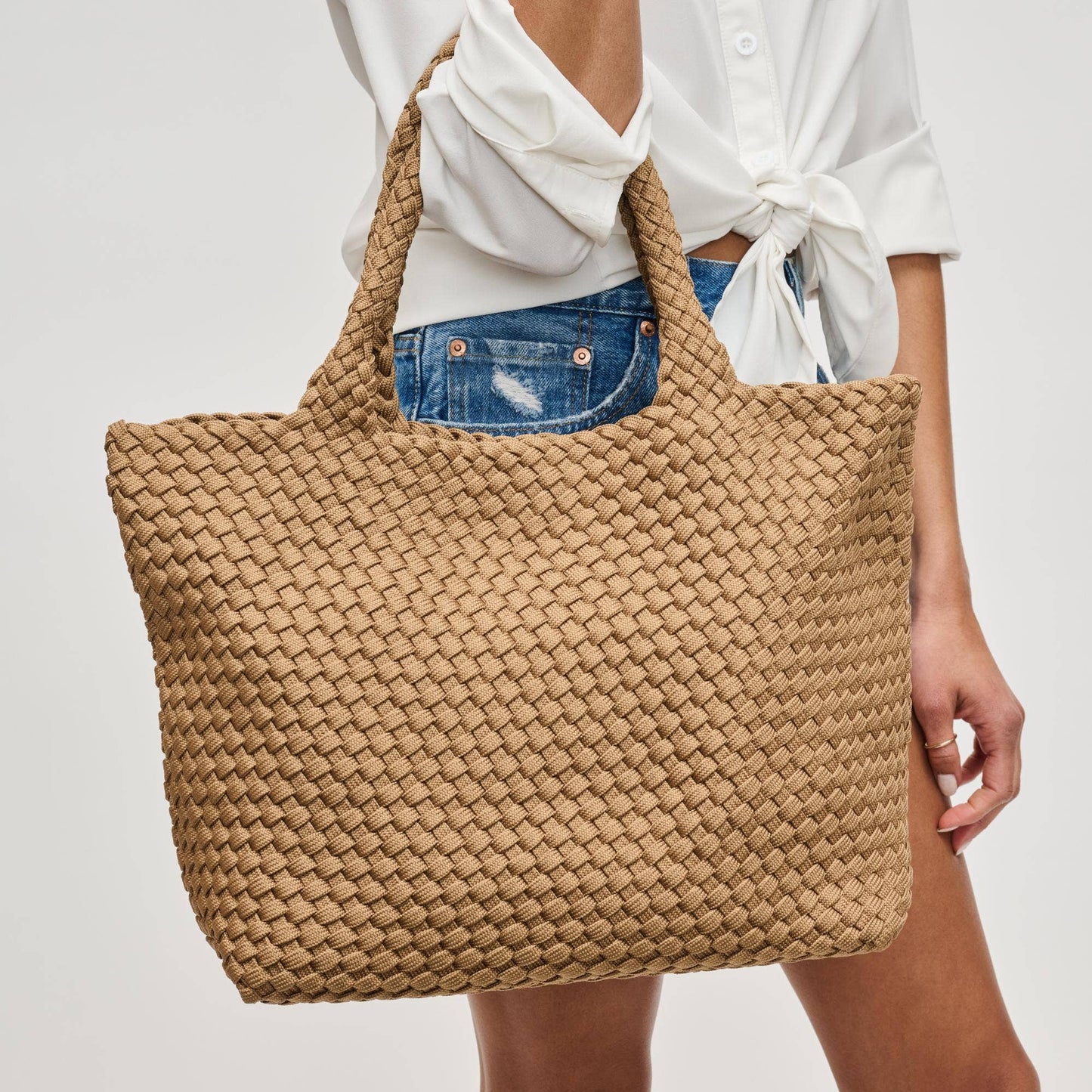 Sky's The Limit - Medium Laced Up Tote