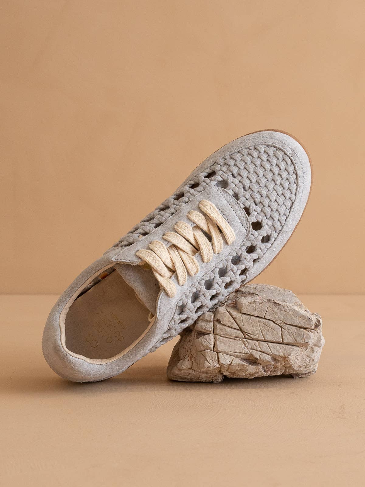The Sandy Blue | Crochet Detailed Sneaker