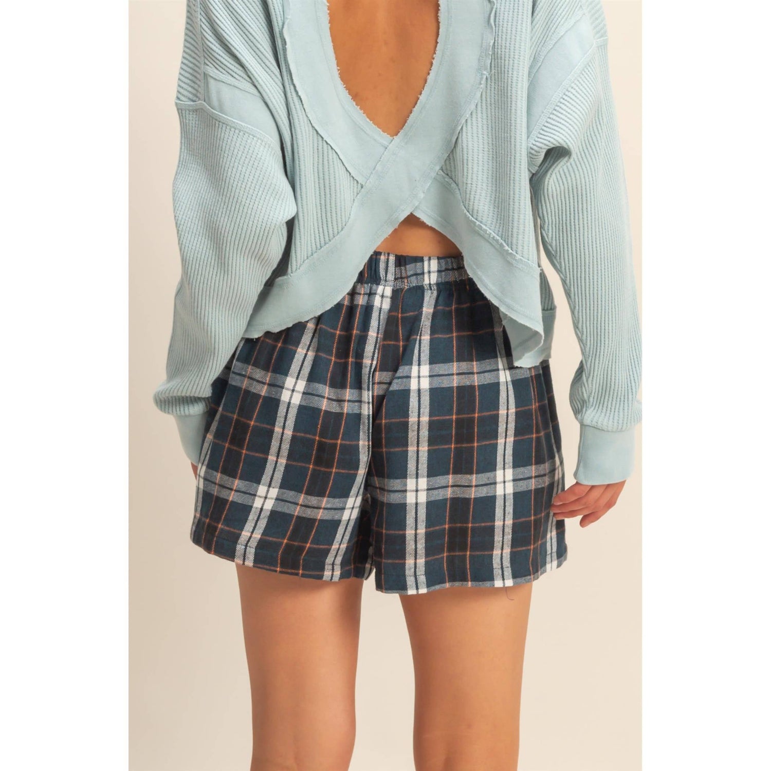 Button-Front Flannel Boxer Shorts