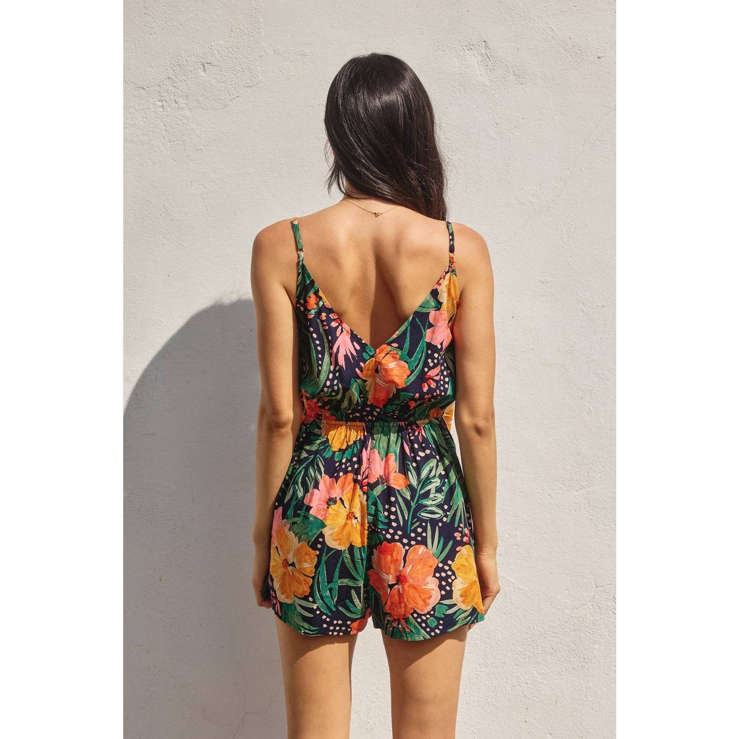 Into The Tropics Wrap Romper