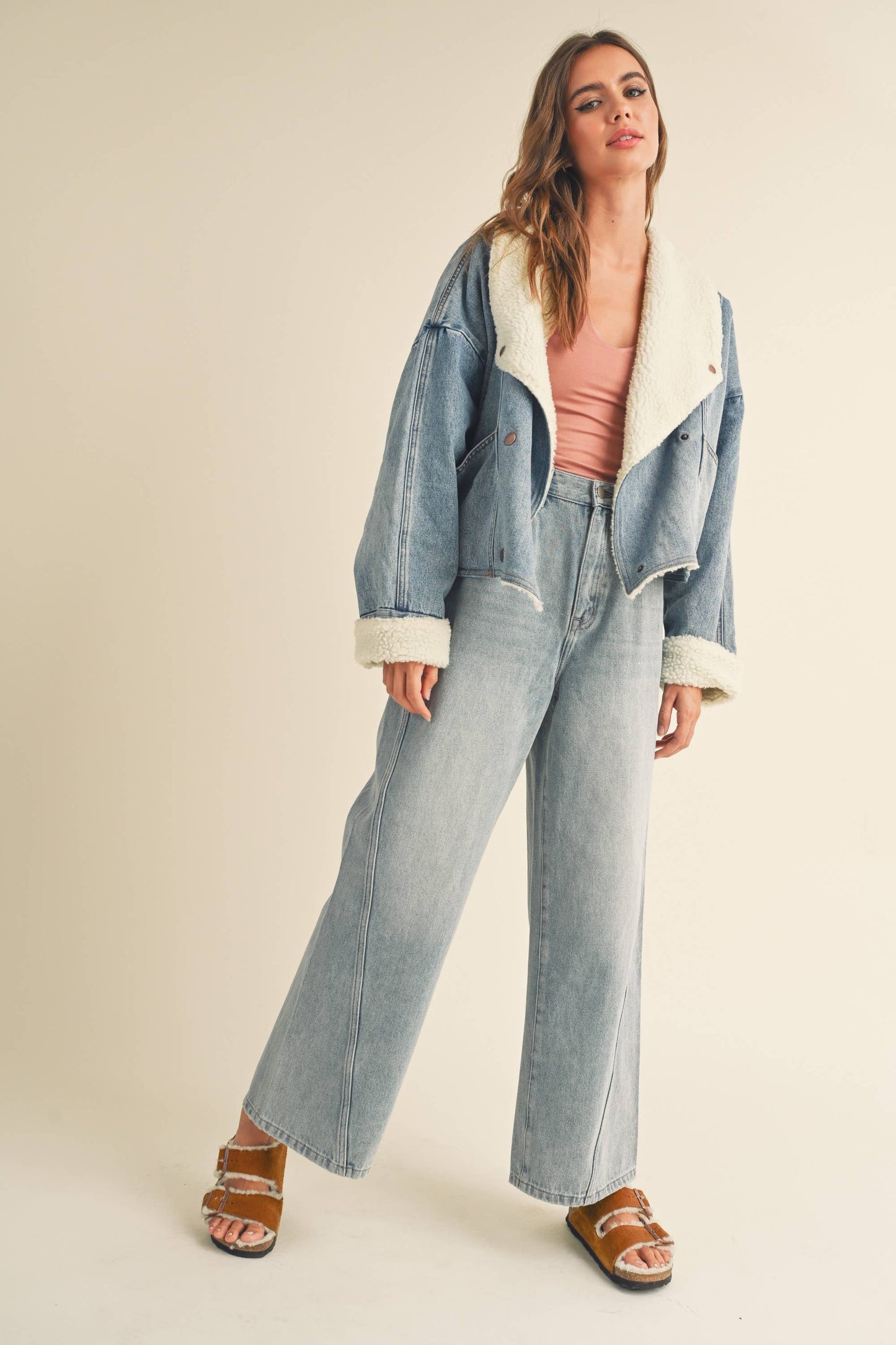 Sherpa Lined Denim Jacket