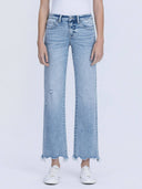 Maya Uneven Hem Wide Leg Jeans