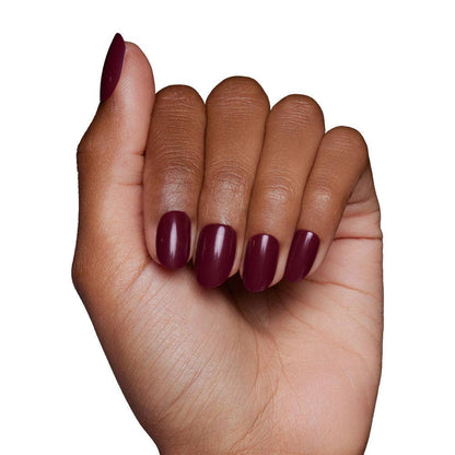 Berry Maroon Press-On Nails | Fall Solids | Short Round
