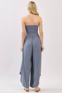 Serenity Smocked Strapless Jumpsuit