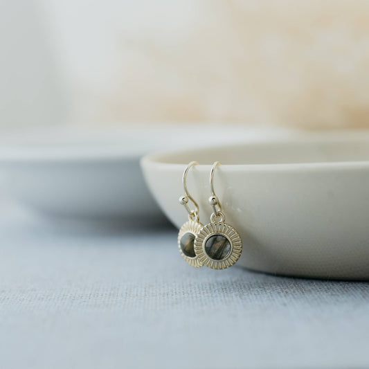 Lila Earrings-Labradorite