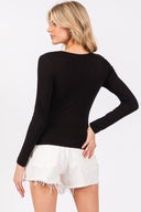 Everly Double-Layer V-Neck Top