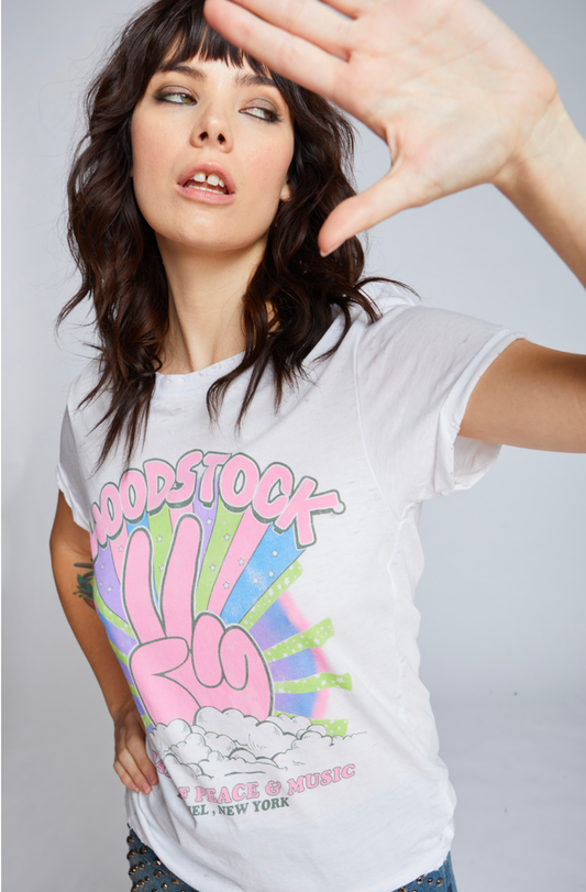 Woodstock Peace Burnout Tee