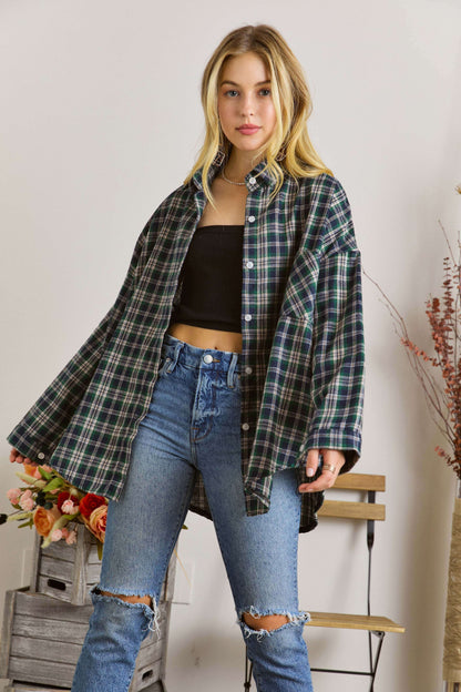 Fall in Love Plaid Shirt