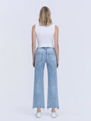 Maya Uneven Hem Wide Leg Jeans