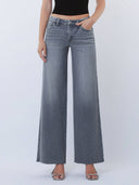 Mags Mid Rise Grey Wide Leg