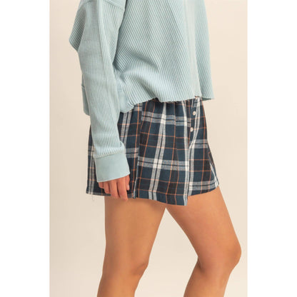 Button-Front Flannel Boxer Shorts