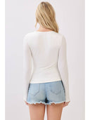 Everly Double-Layer V-Neck Top