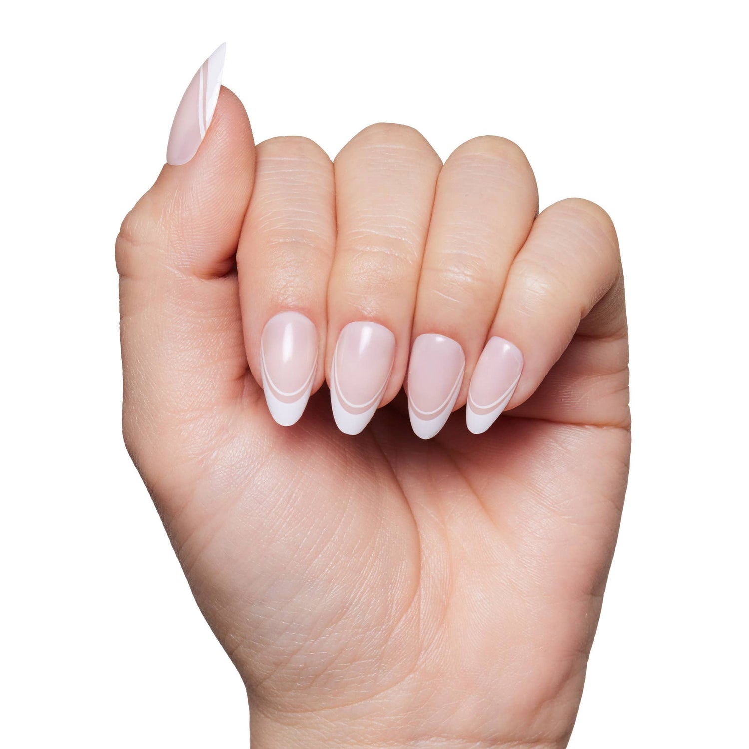 Paris Press-On Nails | Classic French Tip Short Almond