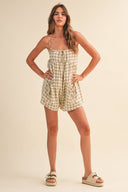 Nova Plaid Romper