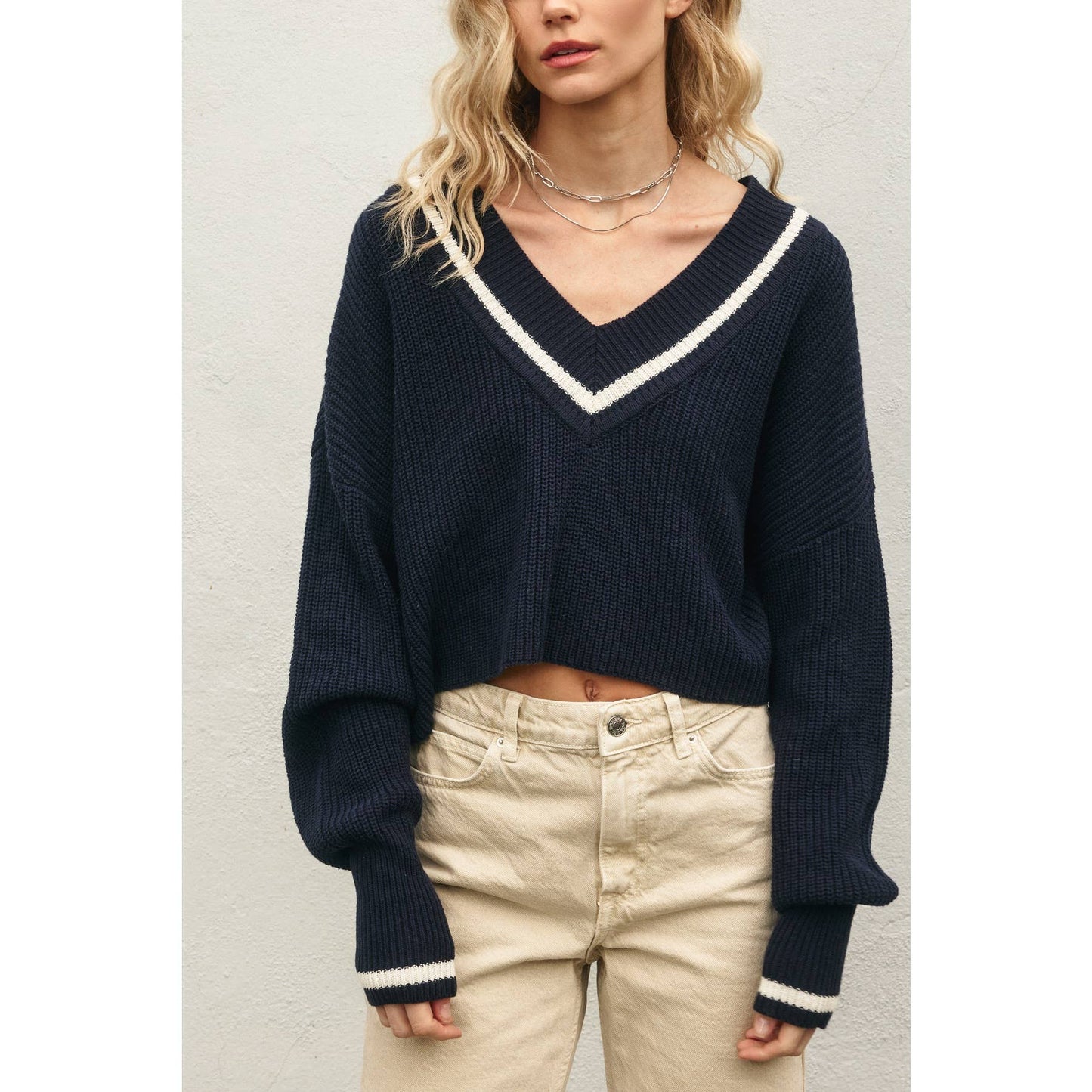 Striped Detail Sweater