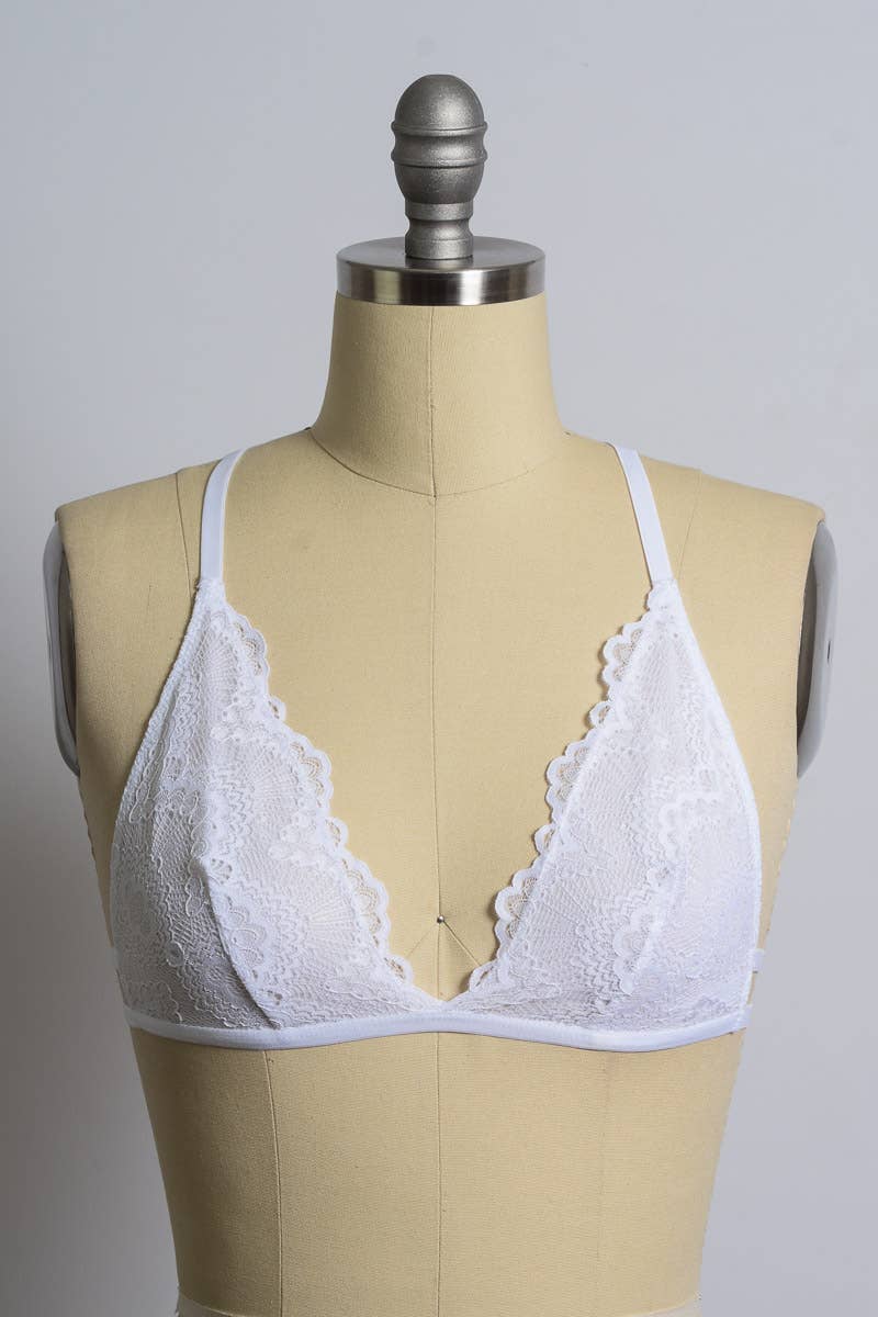 Flirty Triangle Lace Bralette